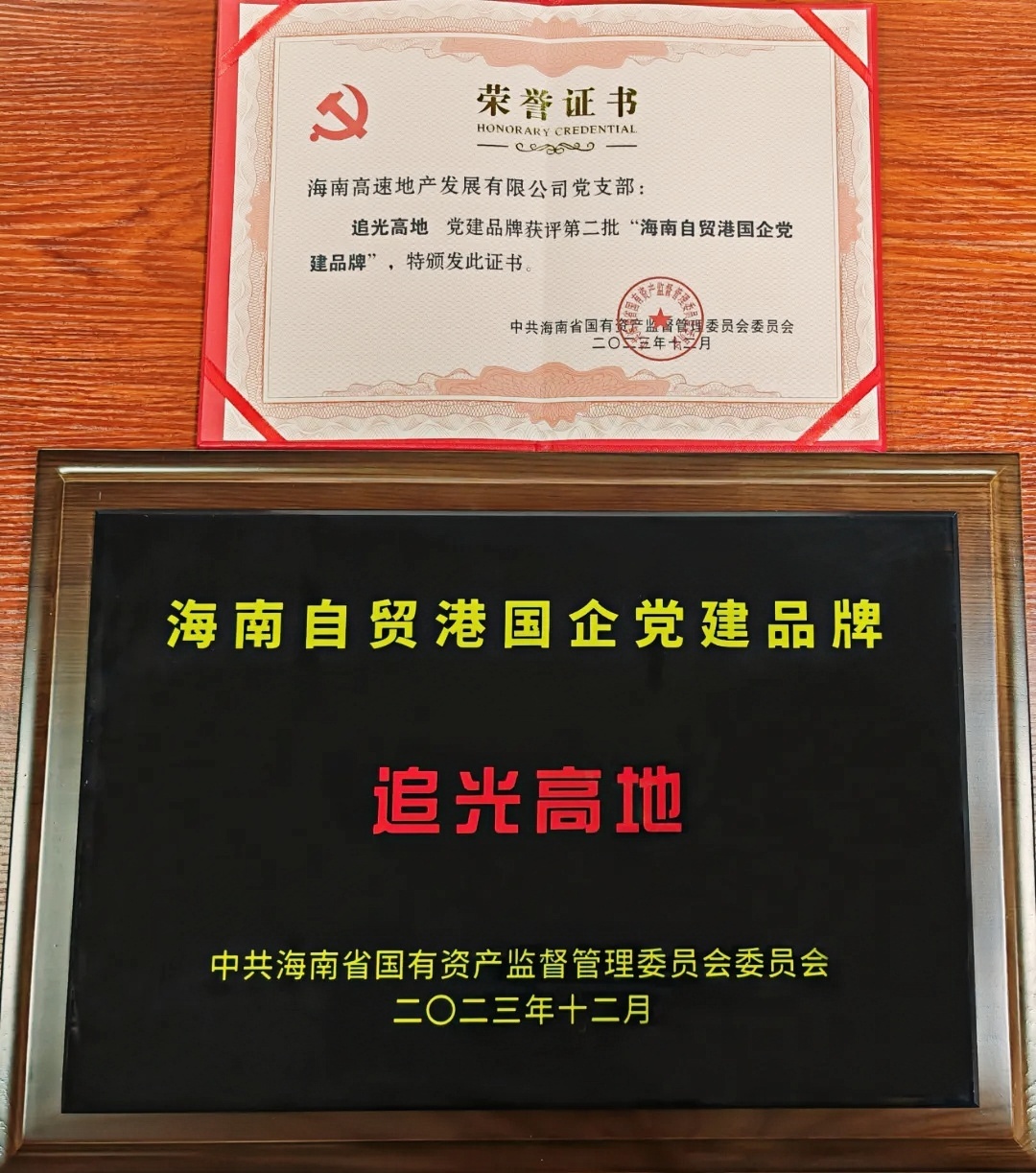 人生就是博_尊龙凯时&地产公司党支部“追光高地”获评第二批海南自贸港国企党建品牌
